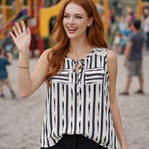 Silky Blouse with Crochet Details